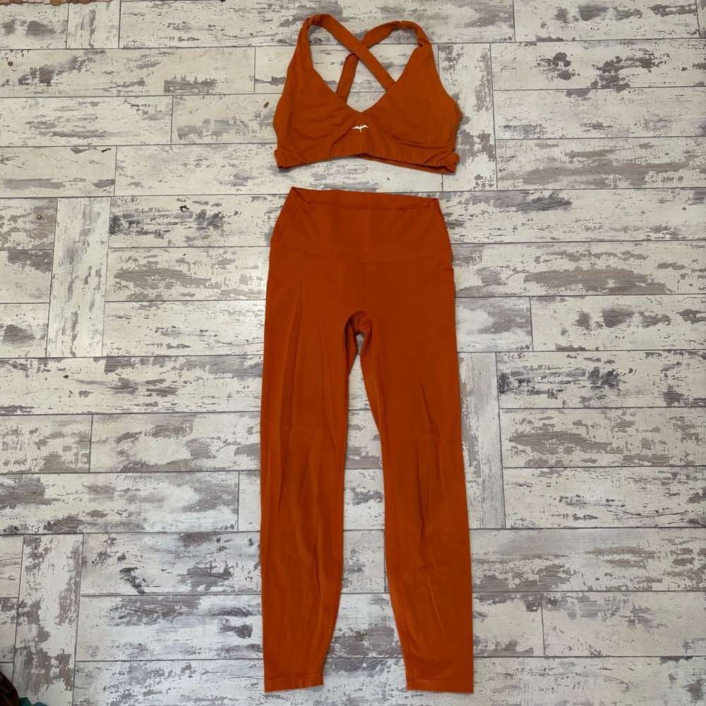 Adidas Vibrant Orange Activewear Top